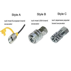 XZT 70M Digital Hydraulic Pressure Test Coupling Kit,Pressure Gauge,Test Hose,Test Point for Excavator Construction Machinery Repair