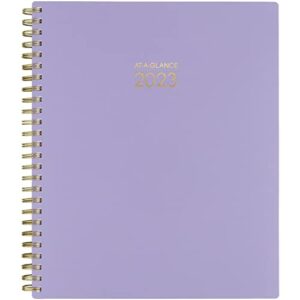 at-a-glance 2023 weekly & monthly planner, harmony, 7″ x 8-3/4″, medium, pocket, stickers, monthly tabs, lilac (1099-805-19)