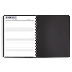 AT-A-GLANCE 2023 Weekly Planner, DayMinder, 7" x 8-3/4", Medium, Column-Style, Faux Leather, Black (G59000)