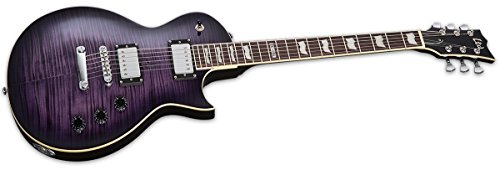 ESP LTD EC-256FM Electric Guitar, See Thru Purple Sunburst