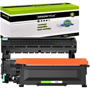 greencycle tn450 tn-450 dr420 black toner cartridge drum unit replacement compatible for brother hl-2270dw hl-2280dw hl-2230 mfc-7360n mfc-7860dw dcp-7065dn intellifax 2840 2940 (1 toner, 1 drum)