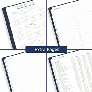 AT-A-GLANCE 2023-2024 Planner, Weekly & Monthly Academic, 8-1/2" x 11", Large, Signature Collection, Navy (YP905A20)