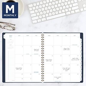 AT-A-GLANCE 2023-2024 Planner, Weekly & Monthly Academic, 8-1/2" x 11", Large, Signature Collection, Navy (YP905A20)