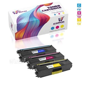 az compatible toner cartridge replacement for brother tn336 (tn336c / tn336m / tn336y) use in hl-l8250cdn hl-l8350cdw hl-l8350cdwt mfc-l8600cdw mfc-l8850cdw (cyan, magenta, yellow, 3-pack)