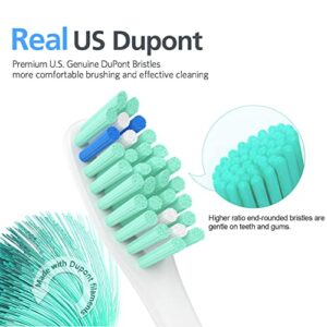 Replacment Brush Heads Compatible with Philips Sonicare E-Series Essence, Xtreme, Elite, Advance, and CleanCare Electric Toothbrush, Toothbrush Replacment Heads Refills, 6 Pack