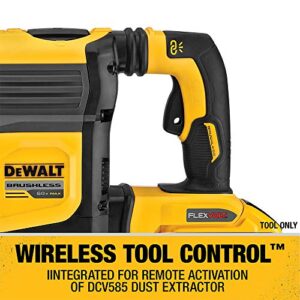 DEWALT FLEXVOLT 60V MAX* Rotary Hammer Drill, SDS Max, Brushless Combination, 1-3/4-Inch, Tool Only (DCH614B)