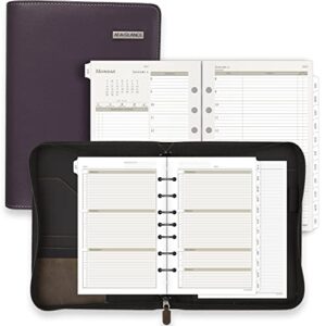 AT-A-GLANCE 2023 Daily Planner Refill, Hourly, 5-1/2" x 8-1/2", 12010 Day-Timer, Size 4, Desk Size, Two Pages Per Day, Loose Leaf, Monthly Tabs (481-225)