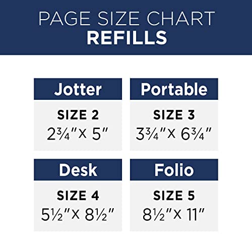 AT-A-GLANCE 2023 Daily Planner Refill, Hourly, 5-1/2" x 8-1/2", 12010 Day-Timer, Size 4, Desk Size, Two Pages Per Day, Loose Leaf, Monthly Tabs (481-225)