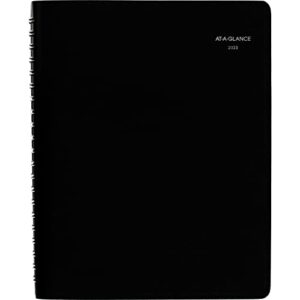 at-a-glance 2023 daily four person appointment book, dayminder, quarter-hourly appointment book, 8″ x 11″, large, black (g56000)