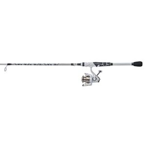 Abu Garcia Max Pro Spinning Reel and Fishing Rod Combo,Grey