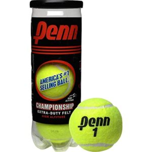 Penn Championship High Altitude Head Tennis Balls – 2 Pack 6 Balls Yellow - USTA & ITF Approved - Official Ball of The United States Tennis Association Leagues - Natural Rubber for consistent Play