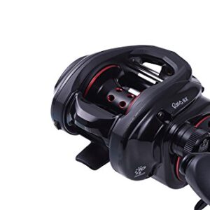 Abu Garcia REVO4 SX Revo SX Low Profile Fishing Reel, black/red