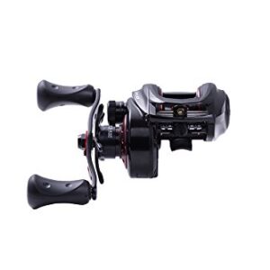 Abu Garcia REVO4 SX Revo SX Low Profile Fishing Reel, black/red