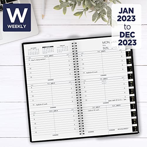 AT-A-GLANCE 2023 Weekly Planner Refill for 70-008, Hourly, 3-1/4" x 6-1/4" (7090410)