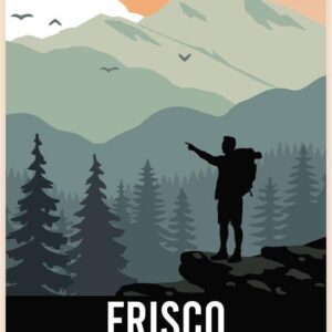 Frisco Colorado 2-Inch Vinyl Decal Sticker Outdoors Hike Design