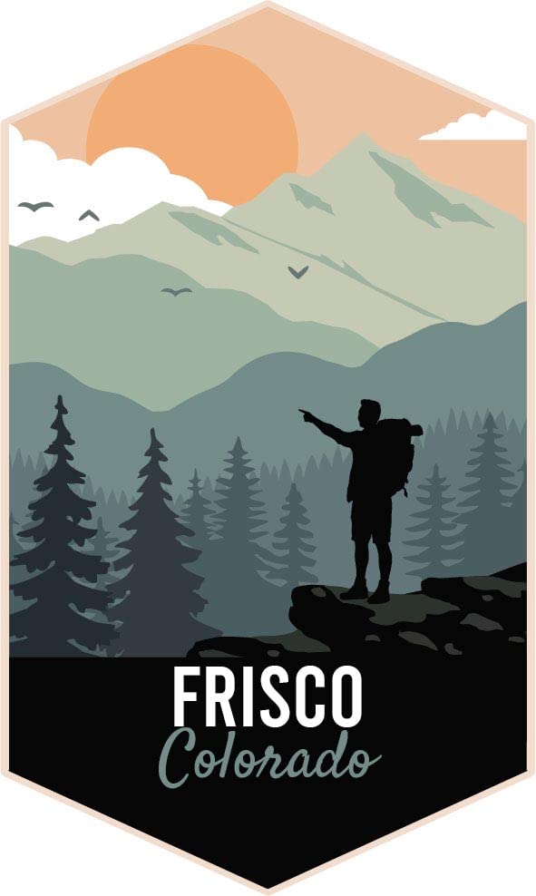 Frisco Colorado 2-Inch Vinyl Decal Sticker Outdoors Hike Design