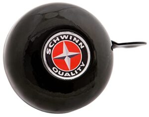 schwinn classic bicycle bell, black, one size
