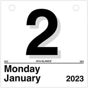at-a-glance 2023 daily wall calendar refill, “today is”, 6″ x 6″, small (k150)