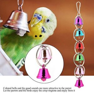 Unibell Parrot Toy Bird Toys Hanging Bells Toy Parrot Toy Suitable for Parrots and Birds