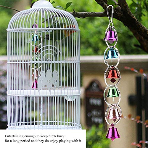 Unibell Parrot Toy Bird Toys Hanging Bells Toy Parrot Toy Suitable for Parrots and Birds