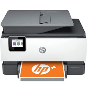 hp officejet pro 9018e all-in-one wireless color inkjet printer – print scan copy fax – 22 ppm, 4800 x 1200 dpi, 512mb memory, 35-sheet adf, auto 2-sided printing, ethernet (renewed)