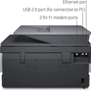 HP OfficeJet Pro 9018e All-in-One Wireless Color Inkjet Printer - Print Scan Copy Fax - 22 ppm, 4800 x 1200 dpi, 512MB Memory, 35-Sheet ADF, Auto 2-Sided Printing, Ethernet (Renewed)