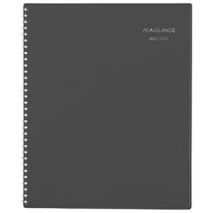 at-a-glance 2022-2023 planner, weekly & monthly academic appointment book, 8-1/2″ x 11″, large, dayminder, charcoal (ayc52045)