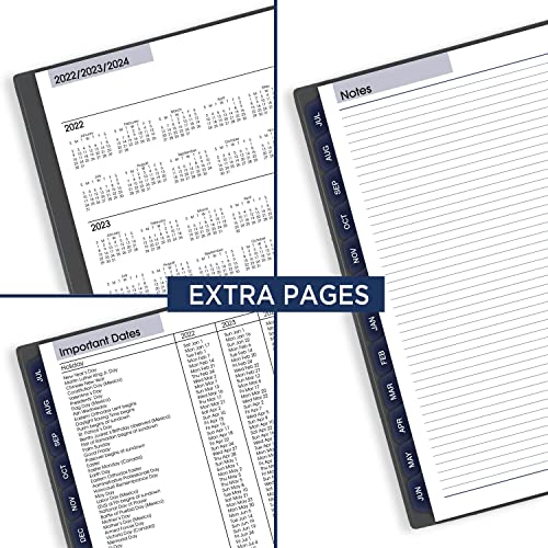 AT-A-GLANCE 2022-2023 Planner, Weekly & Monthly Academic Appointment Book, 8-1/2" x 11", Large, DayMinder, Charcoal (AYC52045)