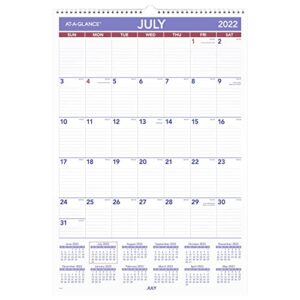 at-a-glance 2022-2023 wall calendar, monthly academic, 15-1/2″ x 22-3/4″, large, student (ay328) – july 2022-june 2023
