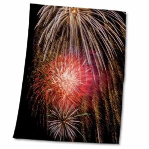 3drose usa, colorado, frisco, dillon reservoir. fireworks display, july 4th. – towels (twl-190716-2)