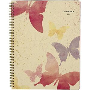 at-a-glance 2023 weekly & monthly planner, 8-1/2″ x 11″, large, recycled, watercolors (791-905g)
