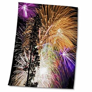 3drose colorado, frisco, july 4th holiday fireworks – us06 bja0099 – jaynes. – towels (twl-88848-2)