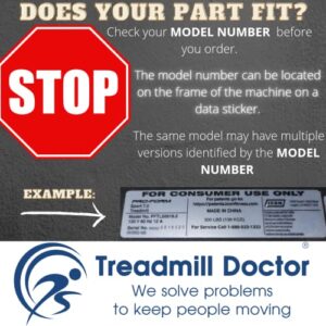 Treadmill Doctor Proform C500 Treadmill Running Belt Model# PFTL571050