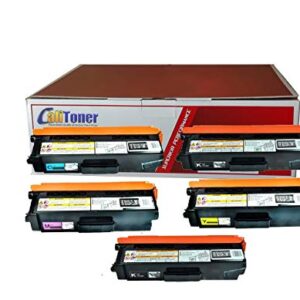 Calitoner Compatible Laser Toner Cartridges Replacement Brother TN336BK TN336C TN336M TN336Y Set Use for Brother MFC-L8600CDW, MFC-L8850CDW, HL-L8250CDN, HL-L8350CDW, HL-L8350CDWT Printer- (5 Pack)