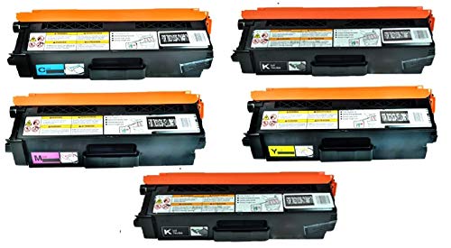 Calitoner Compatible Laser Toner Cartridges Replacement Brother TN336BK TN336C TN336M TN336Y Set Use for Brother MFC-L8600CDW, MFC-L8850CDW, HL-L8250CDN, HL-L8350CDW, HL-L8350CDWT Printer- (5 Pack)