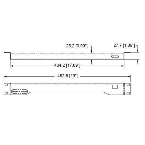 Penn Elcom 1U LED Multicolor + White Rack Mount Light for Studio, DJ RADM-23CW