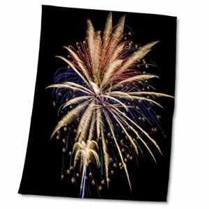 3drose usa, colorado, frisco, dillon reservoir. fireworks display, july 4th. – towels (twl-190709-2)