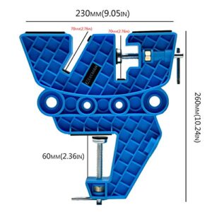 XCMAN Ski Snowboard Vise for Tuning,Waxing and Repair,Set of Non-Slip Vice Grips with Horizontal and Vertical and Tilt Working Positions,Rubber Ski Brake Retainers,Pair