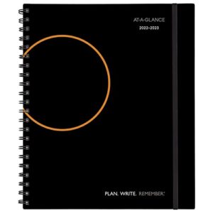 at-a-glance 2022-2023 planner, weekly & monthly academic appointment book, 8-3/4″ x 11″, large, plan.write.remember, black (70595705)