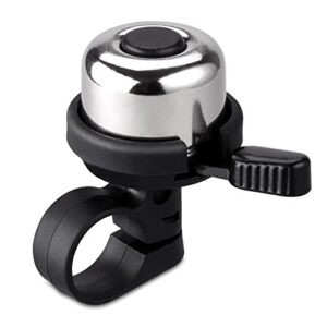 BONMIXC Bike Bell Brass Mini, Clearer Louder Longer Sustained Purer Tone