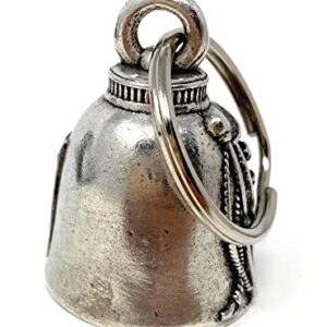 Bravo Bells US Flag Eagle Bell - Biker Bell Accessory or Key Chain for Good Luck on the Road