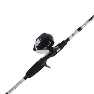 abu garcia 5’6″ ike dude youth fishing rod and reel spincast combo, 2-piece rod, size 6 reel, right handle position