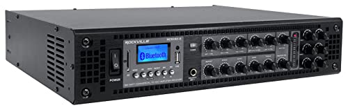 Rockville RCS180-6 180 Watt 6 Zone 70V Commercial/Restaurant Amplifier/Bluetooth