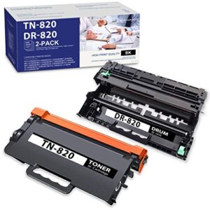 tn820 & dr820 (2-pack, 1toner + 1drum) lvelimit – toner cartridge and drum unit compatible replacement for brother tn-820 dr-820 mfc-l6800dw mfc-l6900dw hl-l6300dw hl-l6400dw/dwt printer