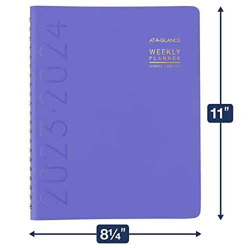 AT-A-GLANCE 2023-2024 Planner, Weekly & Monthly Academic Appointment Book, 8-1/4" x 11", Large, Contemporary (70957X1824)