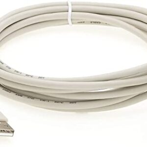 15ft DIGITMON Ivory A-Male to B-Male USB 2.0 High Speed Printer Cable for Brother HL-L2370DW XL Monochrome Laser Printer Printer