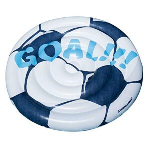 swimline giant soccer ball swimming pool toy raft ride on float (2 pack)