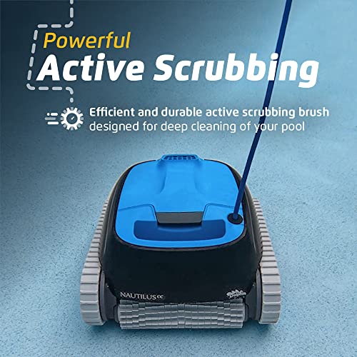 Dolphin Nautilus CC Automatic Robotic Pool Cleaner - Ideal for Above and In-Ground Swimming Pools up to 33 Feet - with Large Capacity Top Load Filter Basket…