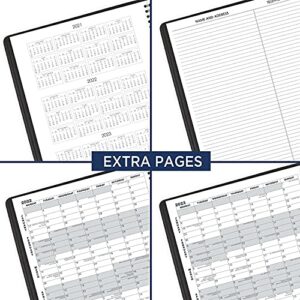 2022 monthly Planner & Appointment Book By At A Glance - Large 9" x 11" - Black - Professional Spiral Bound Annual 15 Month Schedule Calendar For Women And Men 70-950