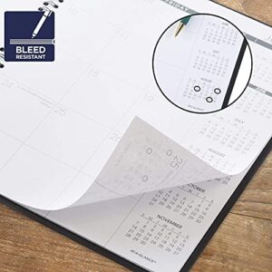 2022 monthly Planner & Appointment Book By At A Glance - Large 9" x 11" - Black - Professional Spiral Bound Annual 15 Month Schedule Calendar For Women And Men 70-950